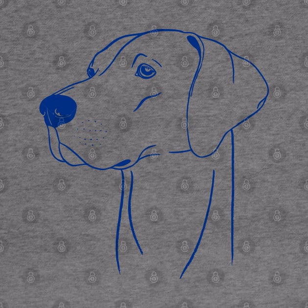 Weimaraner (Pink and Blue) by illucalliart